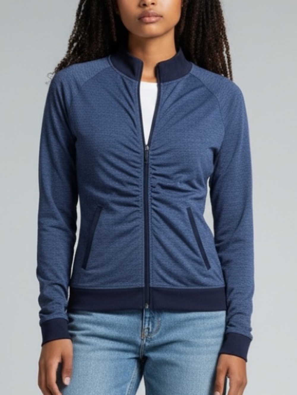 NICKLAUS for Her Zip up Sweater Jacket Golf Pockets Barely Worn Athletic